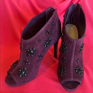 Michael Kors Burgundy Embellished Heels